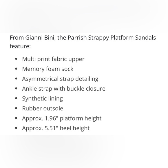 Gianni Bini PARRISH GEO PRINT Strappy Platform Sandal - Picture 14 of 14